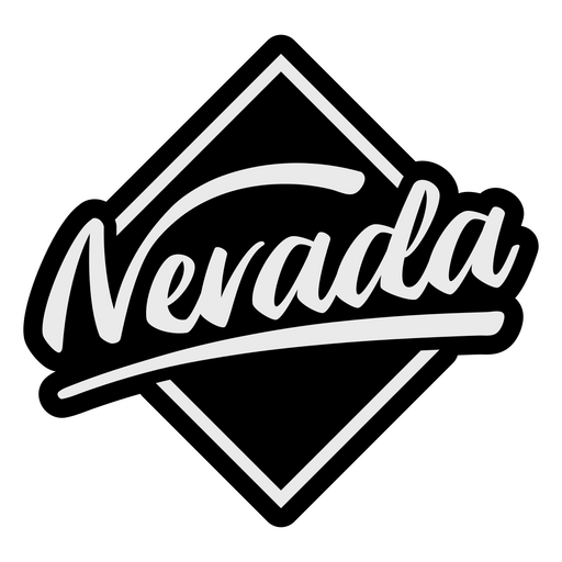 Nevada gebürsteter Schriftzug PNG-Design