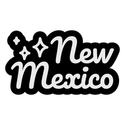 New Mexico Cursive Lettering PNG Design