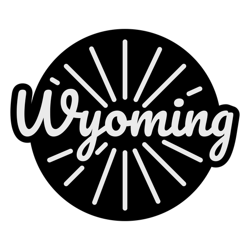 Wyoming Cursive Lettering
