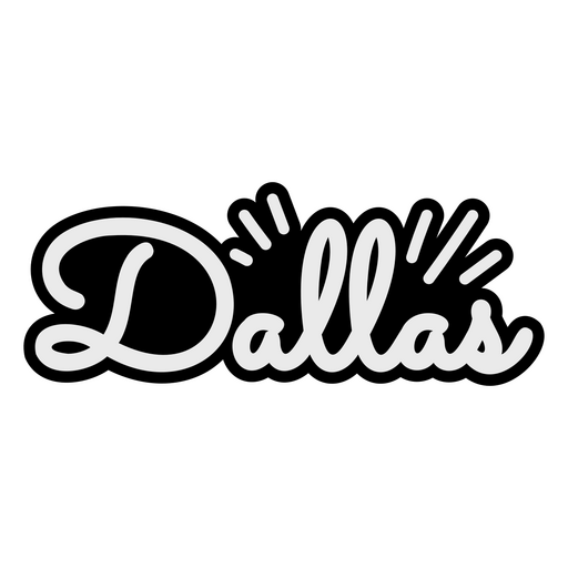 Orte, die Dallas beschriften PNG-Design