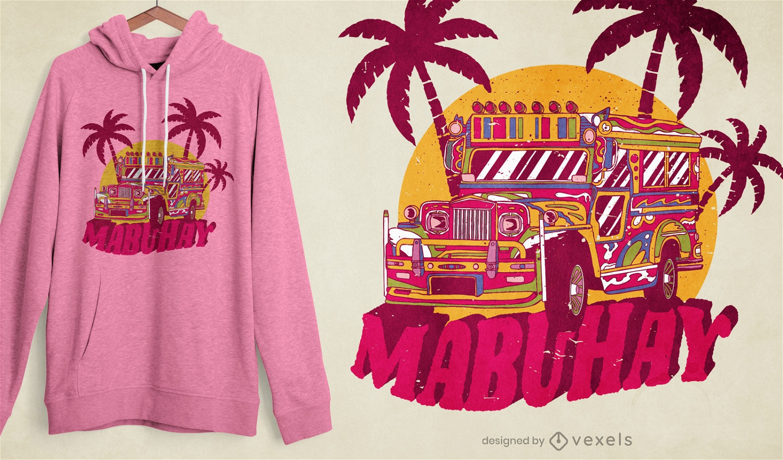 Philippinen-Bus-T-Shirt-Design