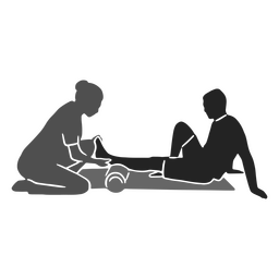Physiotherapeut Arzt Medizin Silhouette PNG-Design