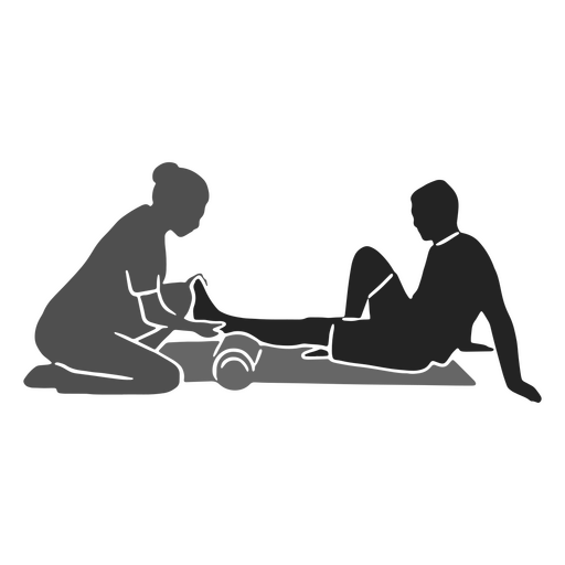 Physiotherapist doctor medicine silhouette PNG Design