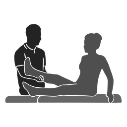 Physiotherapist medicine doctor silhouette PNG Design