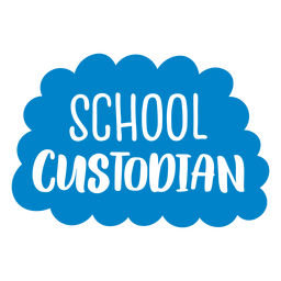 Insignia de cita de estudiante de educación de custodio escolar Diseño PNG