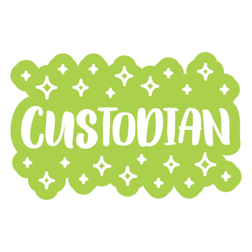 Custodian student education quote badge PNG Design