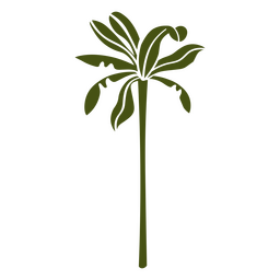 Ícone de palmeira de natureza de verão Transparent PNG