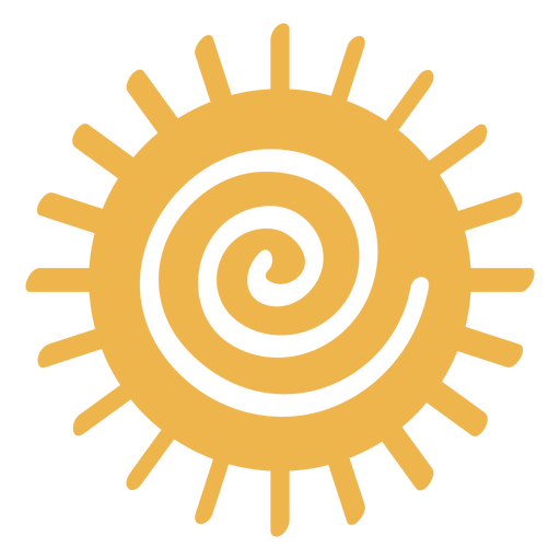 Ícone de sol da natureza de verão