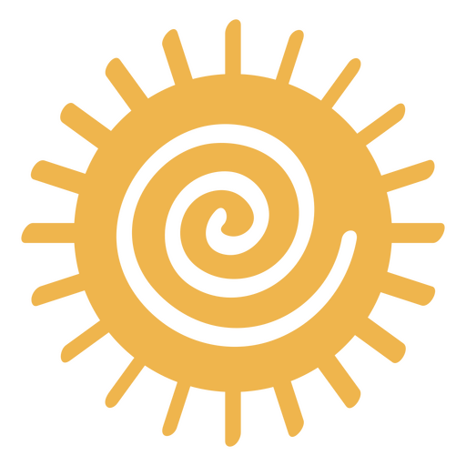 Ícone de sol da natureza de verão Desenho PNG