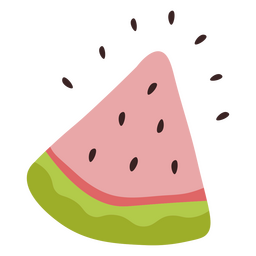 ícone de melancia de verão Desenho PNG