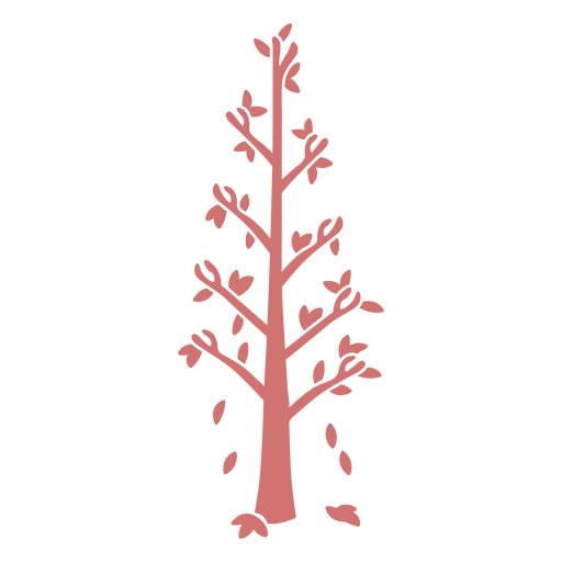 Icono de árbol botánico de otoño