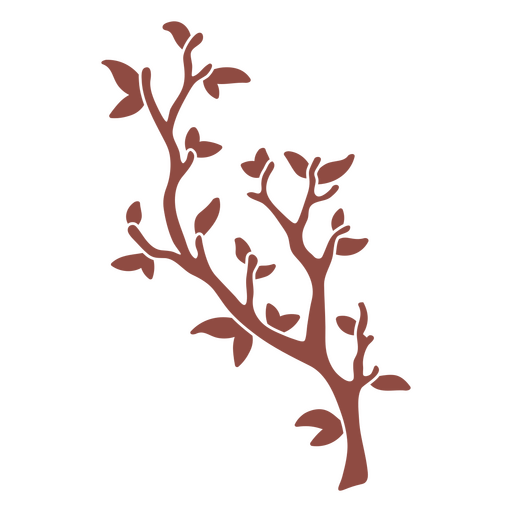 Icono de rama botánica de otoño