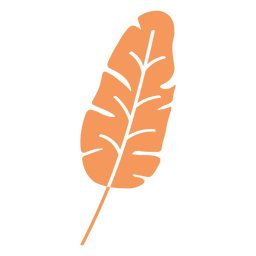 Ícone de folha botânica de outono Transparent PNG