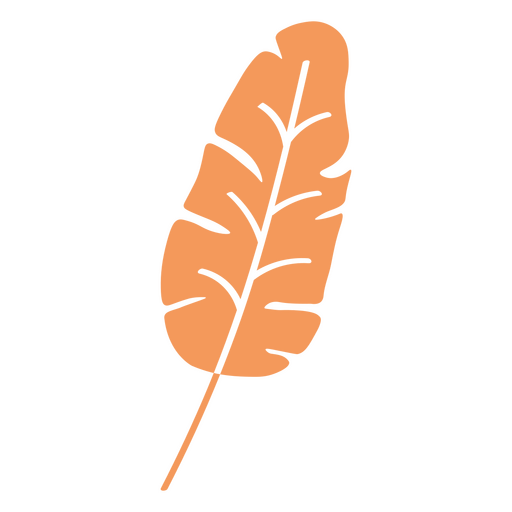 Icono de hoja botánica de otoño Diseño PNG