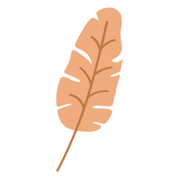 Ícone de folha de natureza botânica de outono Desenho PNG