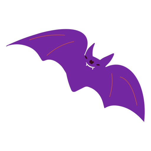 Desenho de Morcego de Roxo Halloween PNG Transparente [download] - Designi