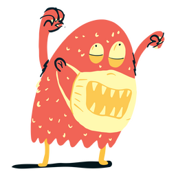 monstro peludo do dia das bruxas Desenho PNG