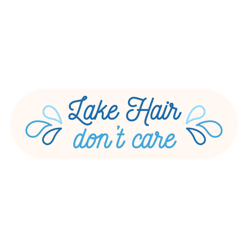 Citação de cabelo liso do lago
