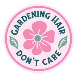 Citação plana de cabelo de jardinagem Desenho PNG