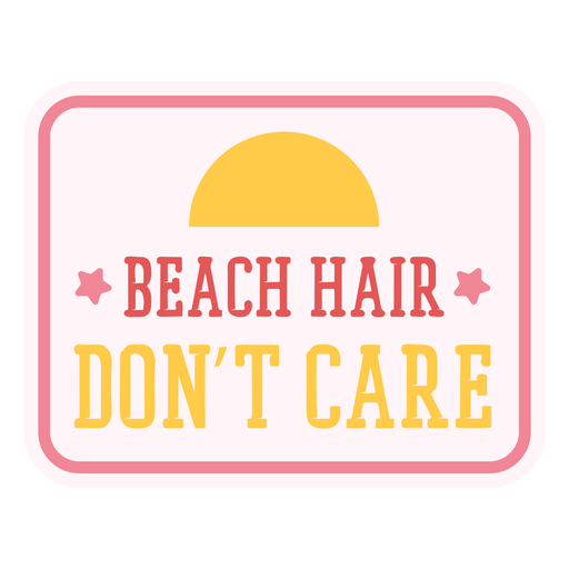 Beach hair flat quote