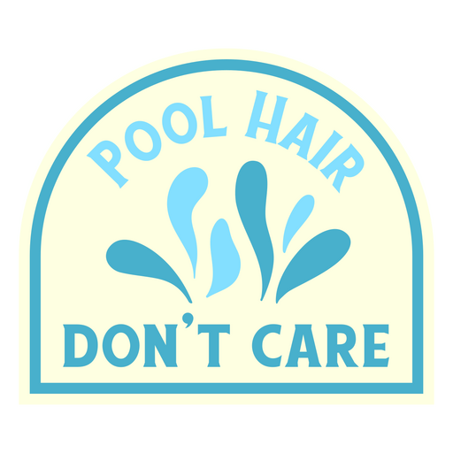Citação de cabelo liso de piscina