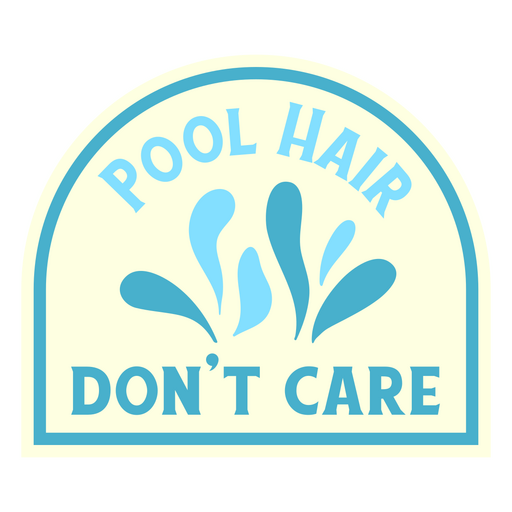 Citação de cabelo liso de piscina Desenho PNG