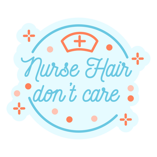 Nurse hair flat quote