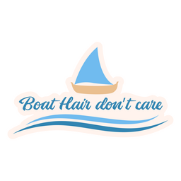 Citação de cabelo de barco Desenho PNG