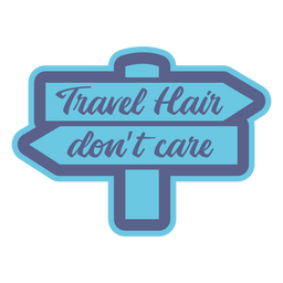 Cita de cabello de viaje Diseño PNG