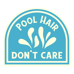 Pool hair cut out quote PNG Design Transparent PNG