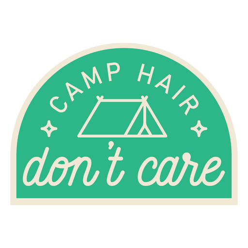 Cotización de corte de pelo de campamento Diseño PNG