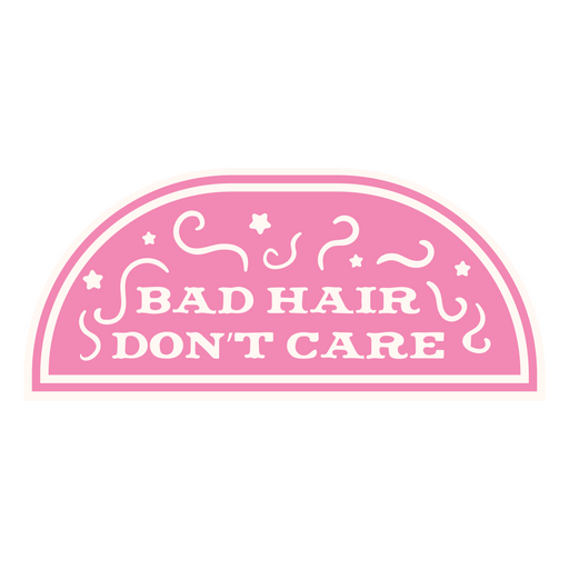 Bad hair cut out quote PNG Design