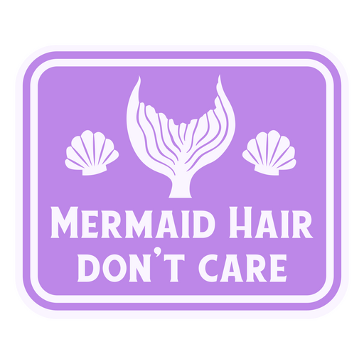 Cotización de corte de pelo de sirena Diseño PNG