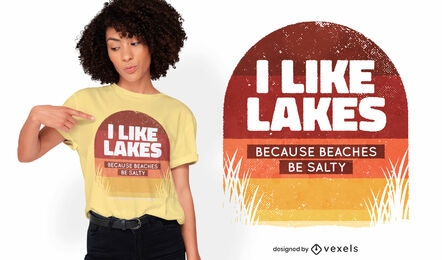 Beaches be salty t-shirt design