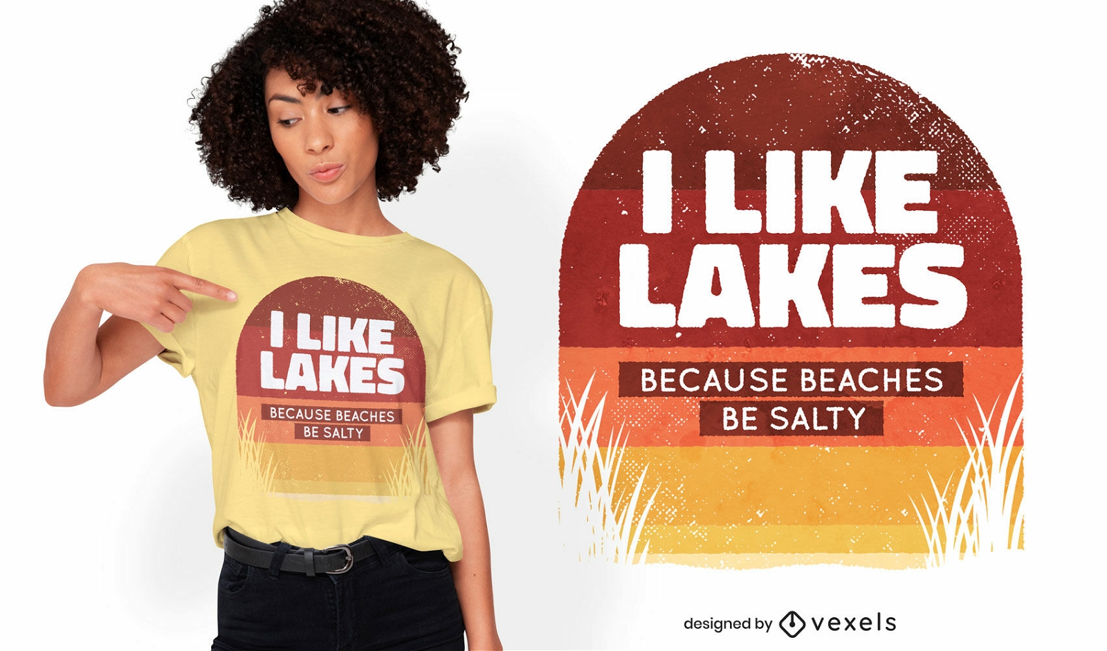 Beaches be salty design de camisetas