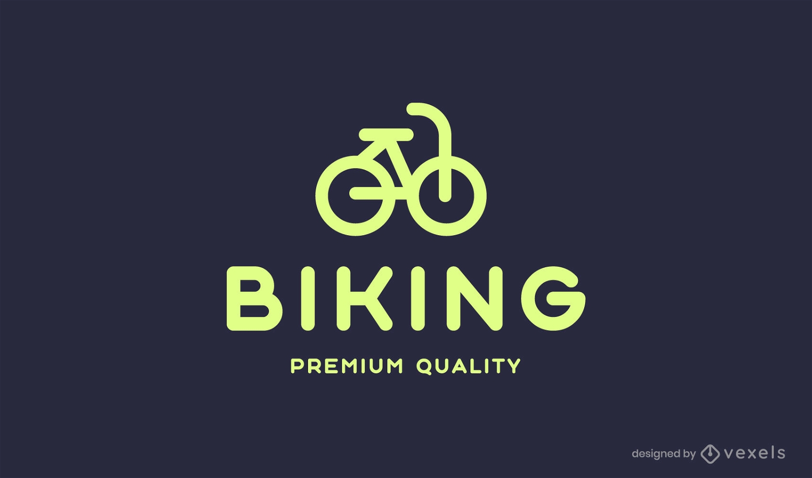 Geometrischer Fahrrad-Logo-Strich