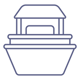 Lançar desenho de barco de água Desenho PNG