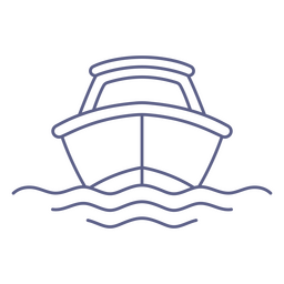 Lançamento de desenho de transporte de barco Desenho PNG