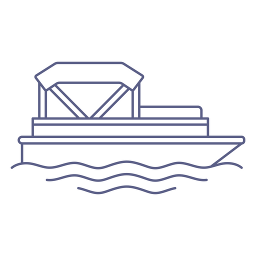 Small boat simple drawing PNG Design