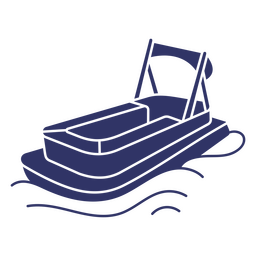 Kleine Bootstransportsilhouette PNG-Design