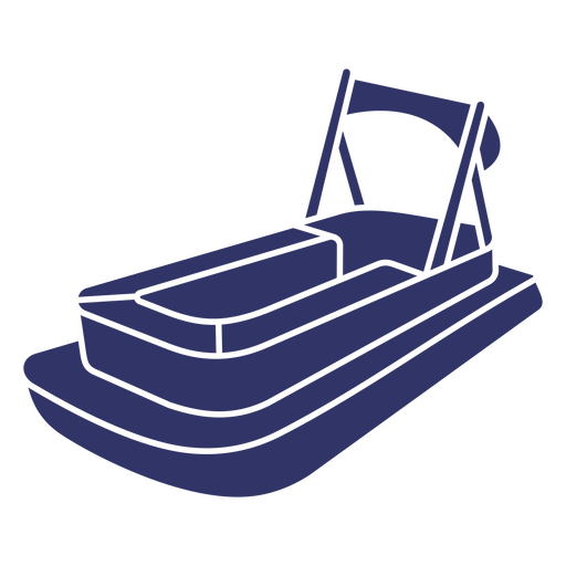 Small boat silhouette PNG Design