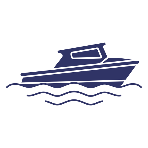 Lançar silhueta de barco Desenho PNG