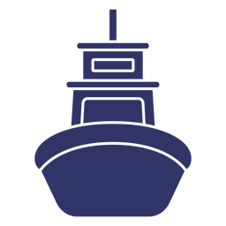 Transport launch boat silhouette PNG Design