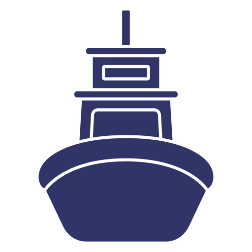 Silhueta de barco de lançamento de transporte Desenho PNG