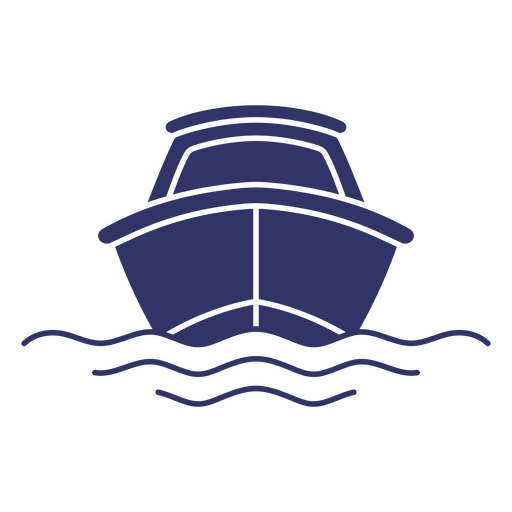 Starten Sie Boot Wasseraktivität Silhouette PNG-Design