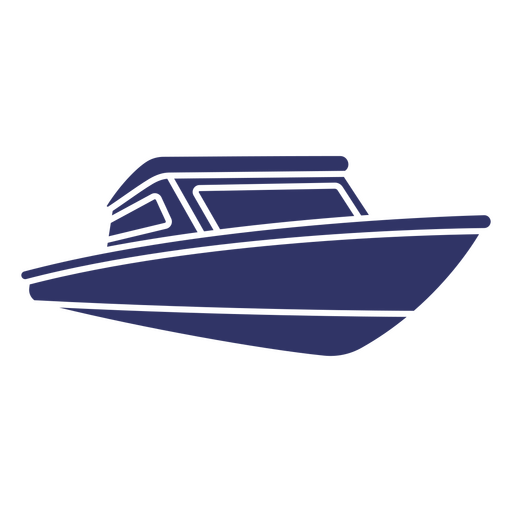Boot Wassertransport Mittagessen Silhouette PNG-Design