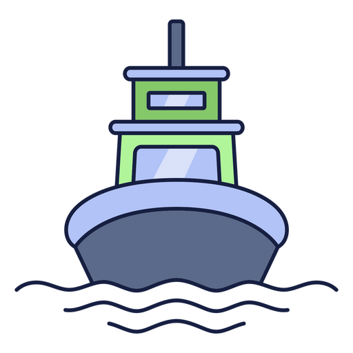 Bootsanleger Wassertransport PNG-Design