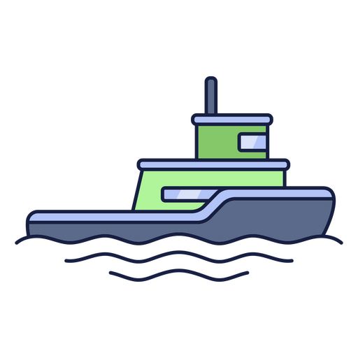 Wasserboot-Launch-Transport PNG-Design