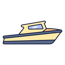 Boat yatch water transport PNG Design