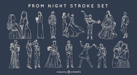 Prom Night Stroke Elemente Set